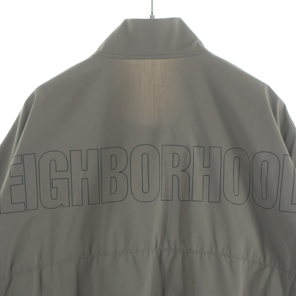 NEIGHBORHOOD(ネイバーフッド) 22SS POLY STAND/E-JK フロントロゴ ナイロンジャケット 221AQNH-JKM01 ベージュ