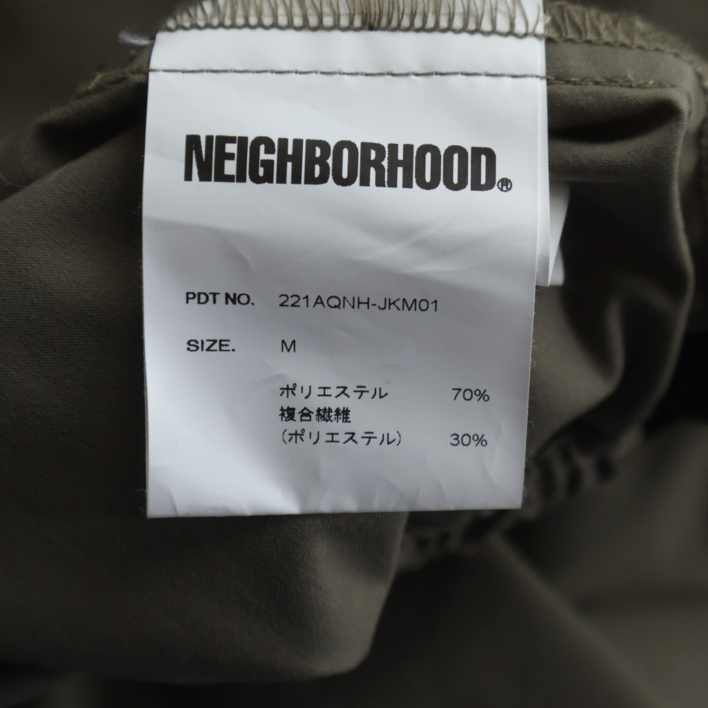 NEIGHBORHOOD(ネイバーフッド) 22SS POLY STAND/E-JK フロントロゴ ナイロンジャケット 221AQNH-JKM01 ベージュ