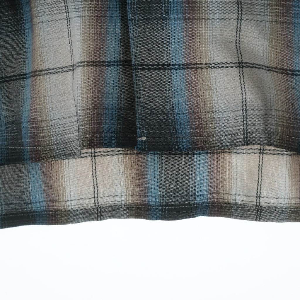 WACKO MARIA(ワコマリア) 24SS OMBRE CHECK OPEN COLLAR SHIRT チェック オープンカラー半袖シャツ マルチカラー 24SS-WMS-0C11