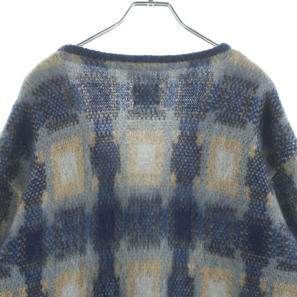 Needles(ニードルス) 22AW ×KITH Mohair Sheidan Cardigan キス モヘア シェリダンニットカーディガン ブルー