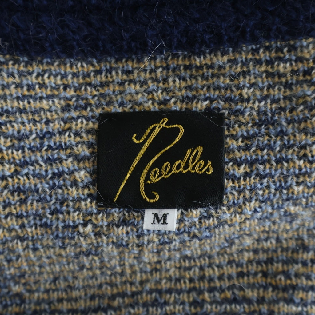 Needles(ニードルス) 22AW ×KITH Mohair Sheidan Cardigan キス モヘア シェリダンニットカーディガン ブルー