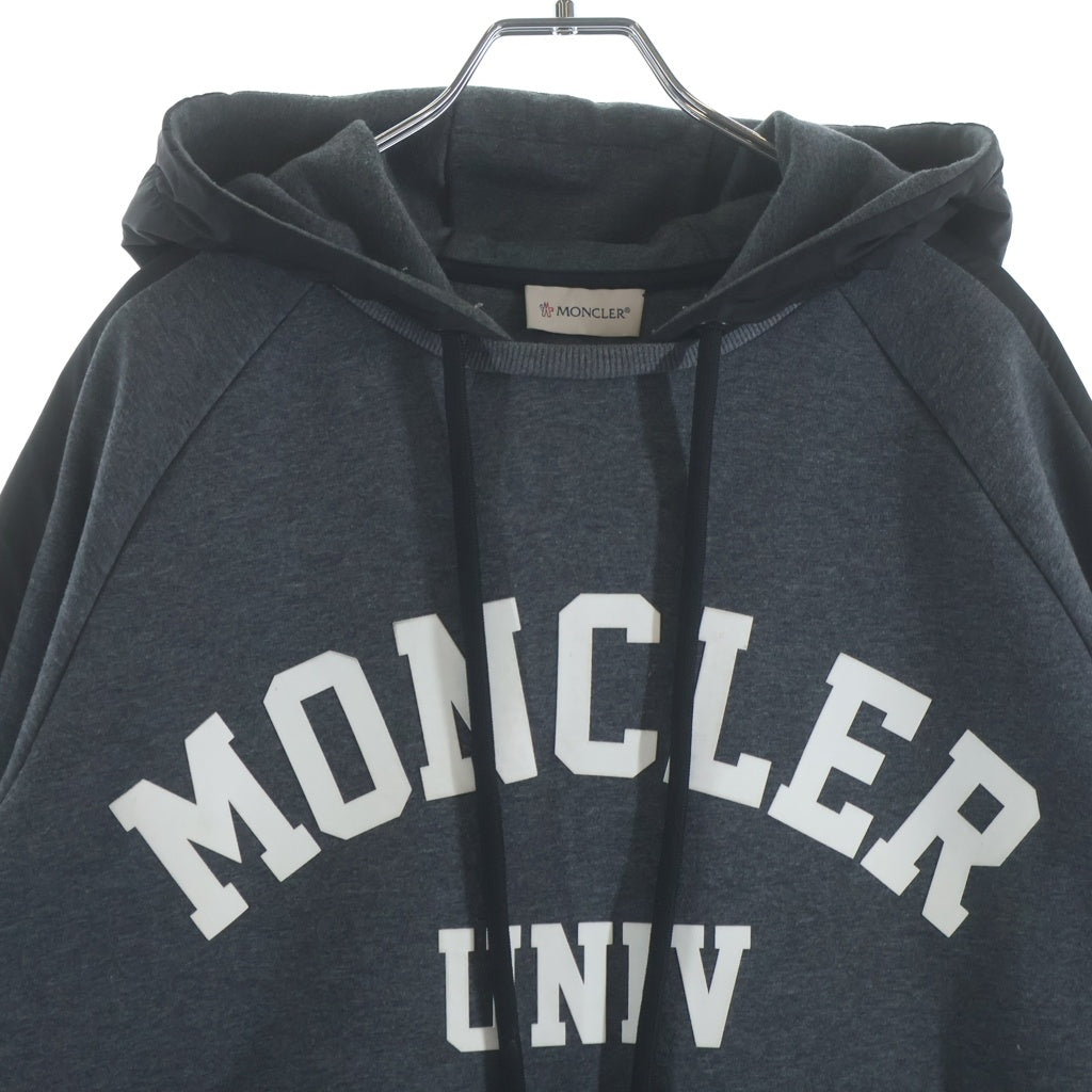 MONCLER(モンクレール) MAGLIA UNIV E20918046850 V8066 マグリア フロントロゴ プルオーバーパーカー フーディ グレー