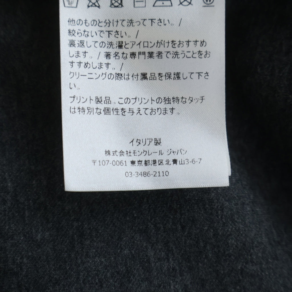 MONCLER(モンクレール) MAGLIA UNIV E20918046850 V8066 マグリア フロントロゴ プルオーバーパーカー フーディ グレー