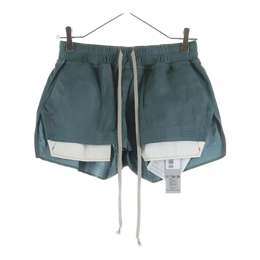 Rick Owens(リックオウエンス) 25SS Hollywood Fog Boxer Leather Shorts レザーハーフパンツ ショーツ レディース RP01E7316-LBA