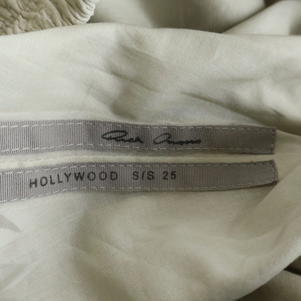 Rick Owens(リックオウエンス) 25SS Hollywood Fog Boxer Leather Shorts レザーハーフパンツ ショーツ レディース RP01E7316-LBA