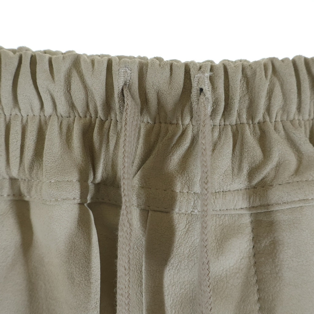 Rick Owens(リックオウエンス) 25SS Hollywood Fog Boxer Leather Shorts レザーハーフパンツ ショーツ レディース RP01E7316-LBA