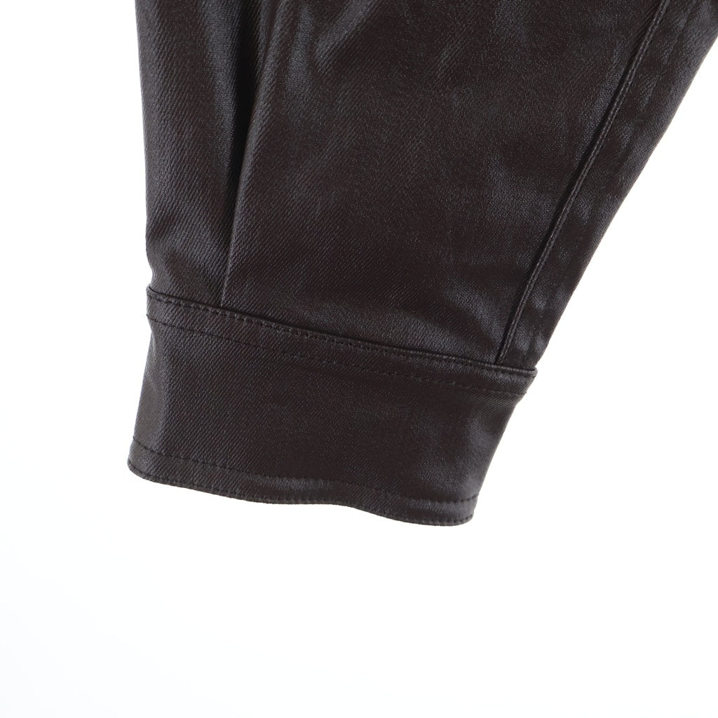 Rick Owens(リックオウエンス) 25SS Hollywood Tour Alice Shirts Jacket ハリウッドツアー アリスシャツ コーティングジャケット ブラウン RU01E5742-SCT