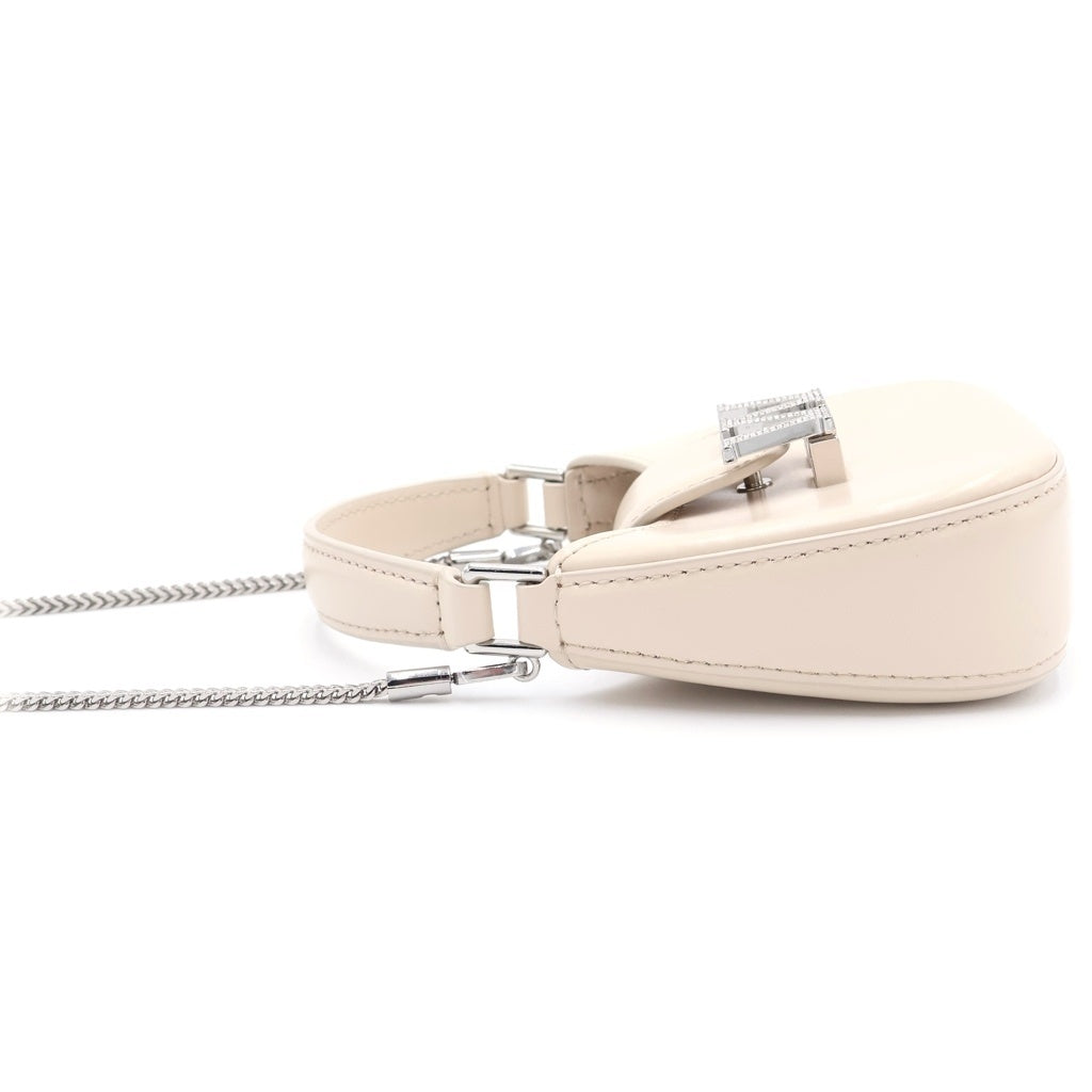 ALEXANDER WANG(アレキサンダーワン) Leather Mini Bag ラインストーン装飾 ミニショルダーバッグ ベージュ レディース