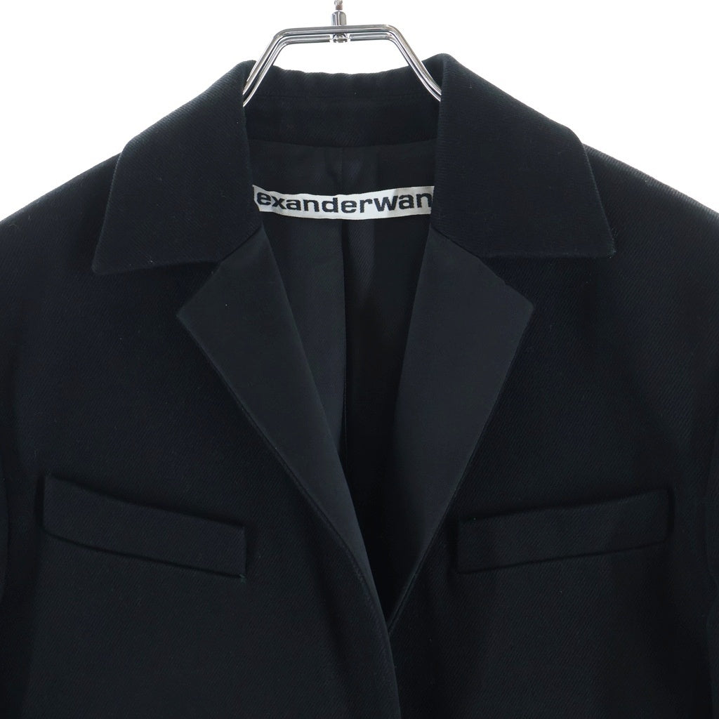 ALEXANDER WANG(アレキサンダーワン) シングルブレスト テーラドジャケット ブレザー CA00985 ブラック レディース
