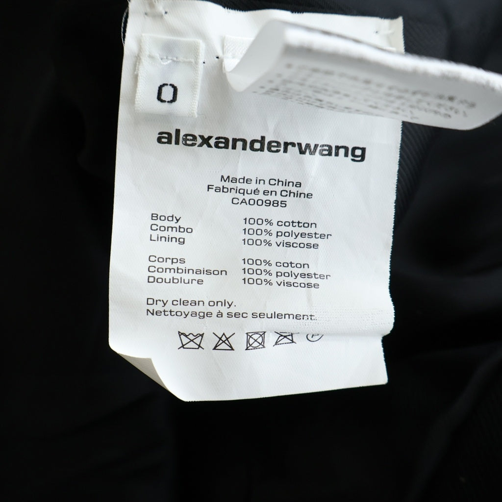 ALEXANDER WANG(アレキサンダーワン) シングルブレスト テーラドジャケット ブレザー CA00985 ブラック レディース