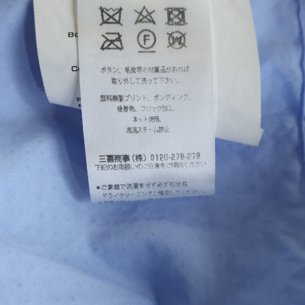 ALEXANDER WANG(アレキサンダーワン) Hotfix Drawstring Cropped Top ラインストーン装飾 クロップド長袖シャツ ブルー レディース 1WC3241933