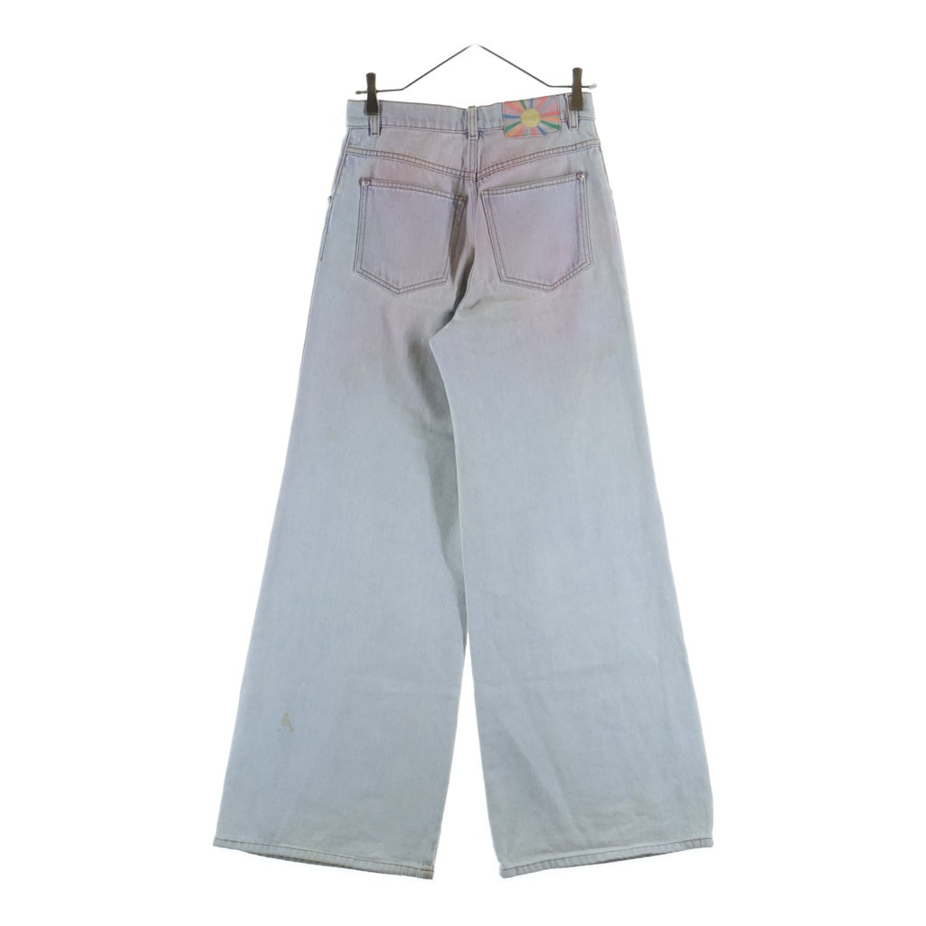 CHANEL(シャネル) 24SS ココマークボタン グラデーションワイドデニムパンツ インディゴ P76361 レディース