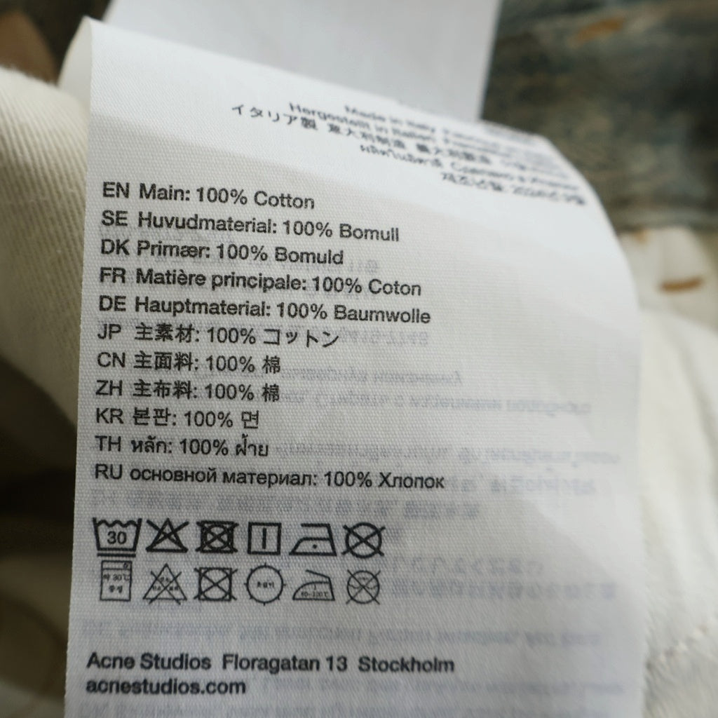 Acne Studios(アクネ ストゥディオズ) Chain Print Loose Fit Jeans チェーンプリント ルーズフィットデニムパンツ ジーンズ FN-MN-TROU001070