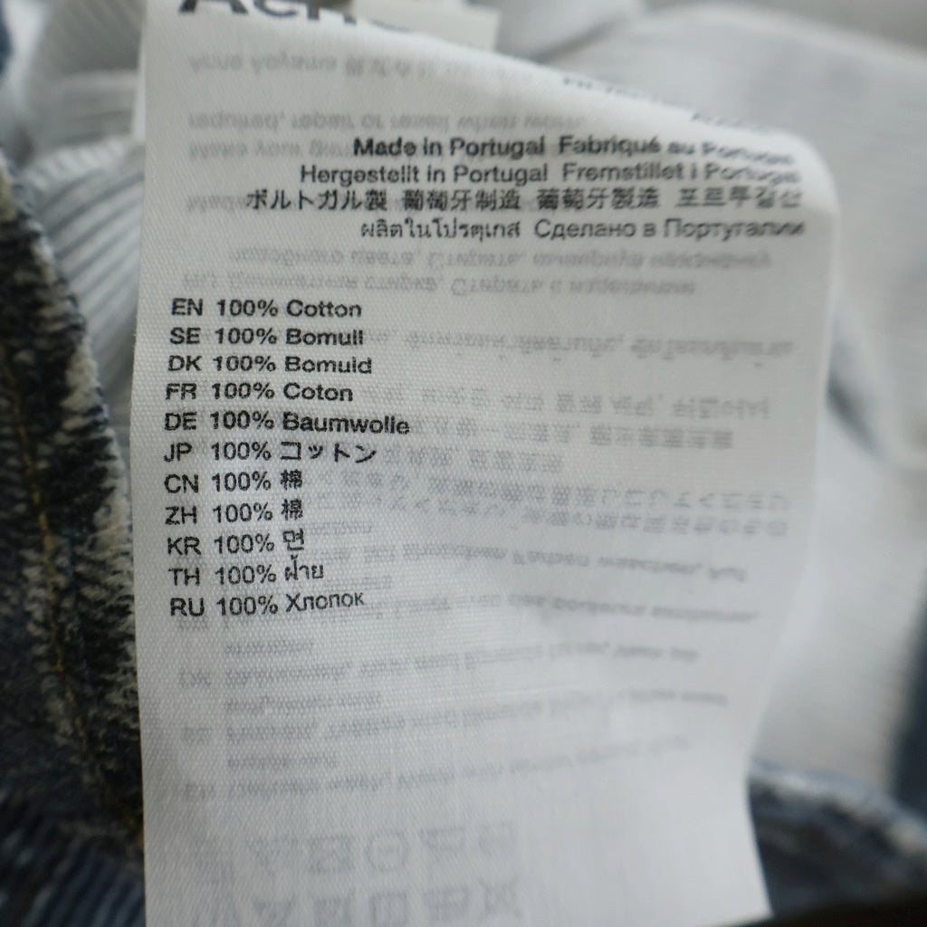 Acne Studios(アクネ ストゥディオズ) Printed Tank Top トロンプルイユ デニムタンクトップ ノースリーブシャツ インディゴ レディース FN-WN-TSHI000618