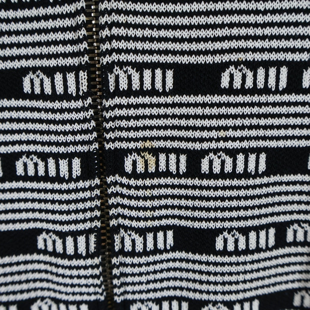 miumiu(ミュウミュウ) Viscose Cardigan ビスコース ニットカーディガン ブラック レディース MMF718