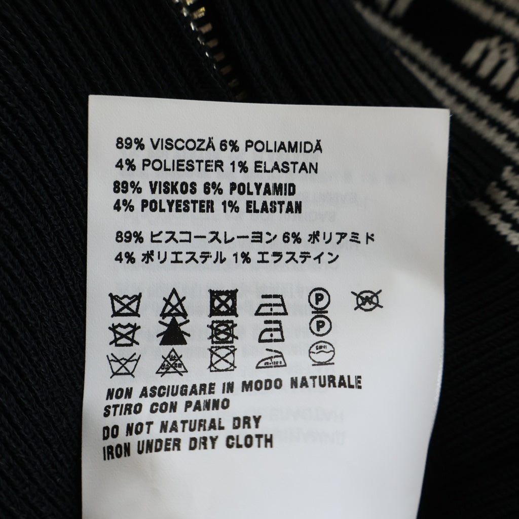 miumiu(ミュウミュウ) Viscose Cardigan ビスコース ニットカーディガン ブラック レディース MMF718