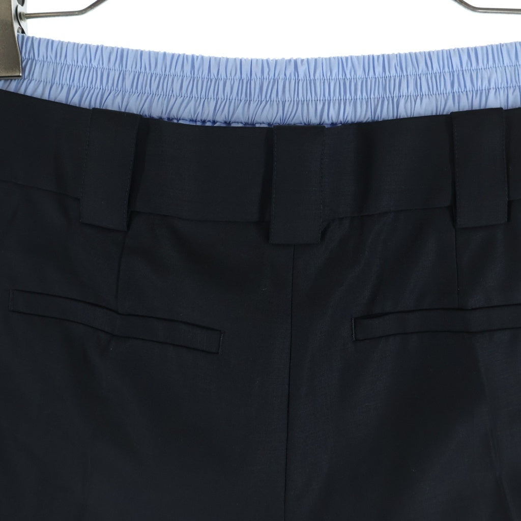 ALEXANDER WANG(アレキサンダーワン) Pre-Styled Pleated Skort With Boxer レイヤード プリーツショーツ ハーフパンツ ブラック レディース 1WC3244738