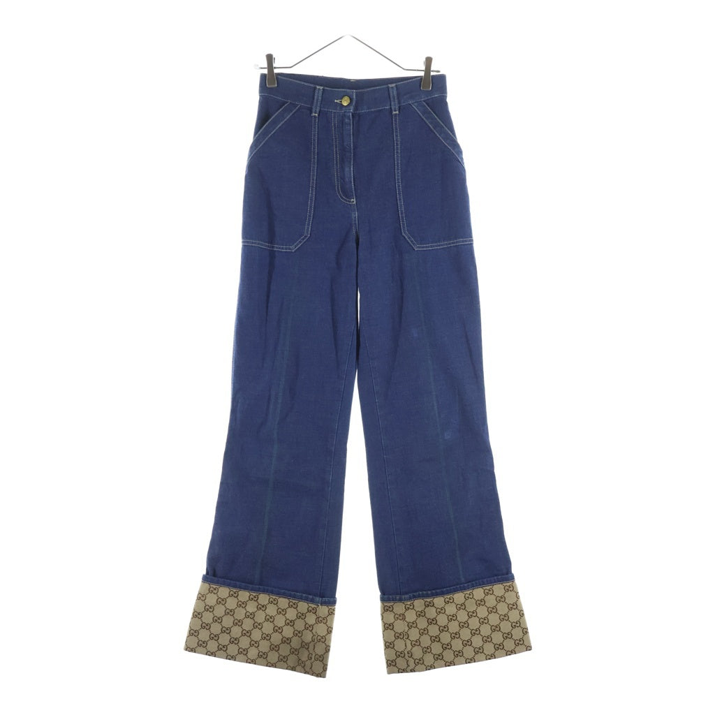 GUCCI(グッチ) GG Flare Denim Pants フレアデニムパンツ インディゴ レディース 721923 XDB56