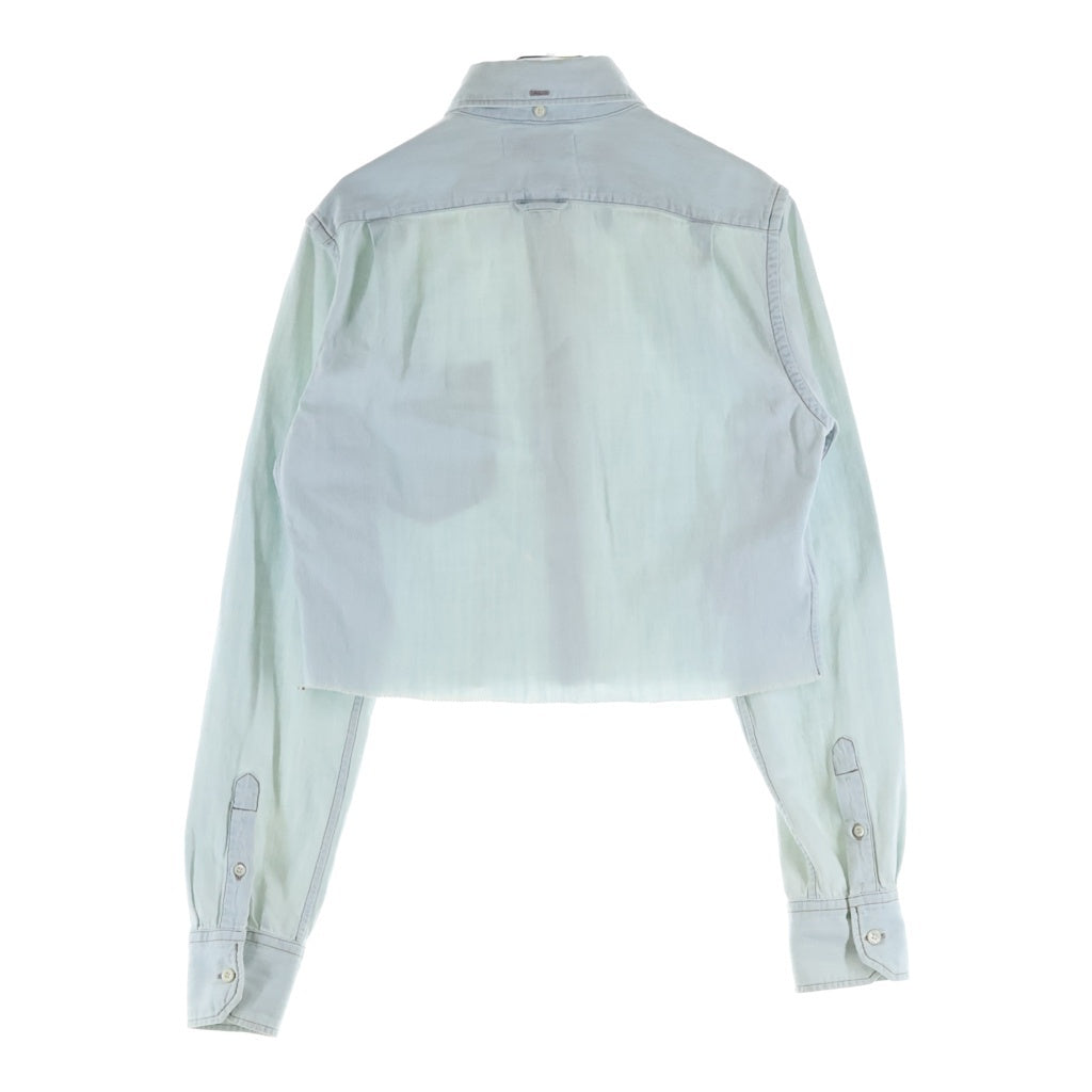 miumiu(ミュウミュウ) Chambray Denim Shirt デニム長袖シャツ インディゴ レディース GWC110
