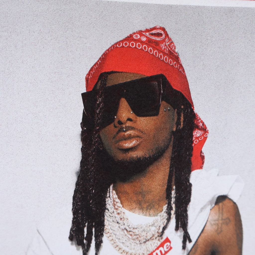 SUPREME(シュプリーム) 25AW Playboi Carti Tee プレイボーイカーティ プリント クルーネック半袖Tシャツ カットソー レッド