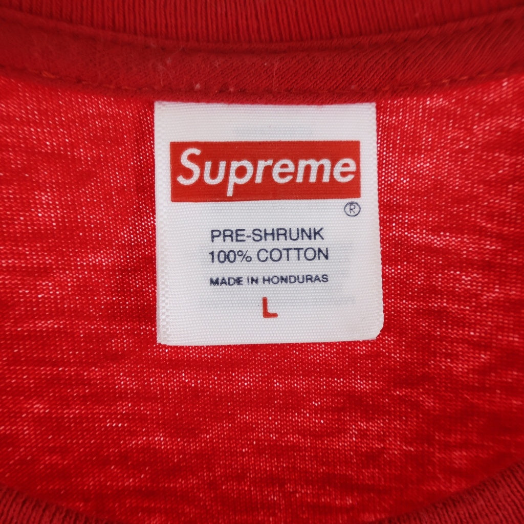 SUPREME(シュプリーム) 25AW Playboi Carti Tee プレイボーイカーティ プリント クルーネック半袖Tシャツ カットソー レッド