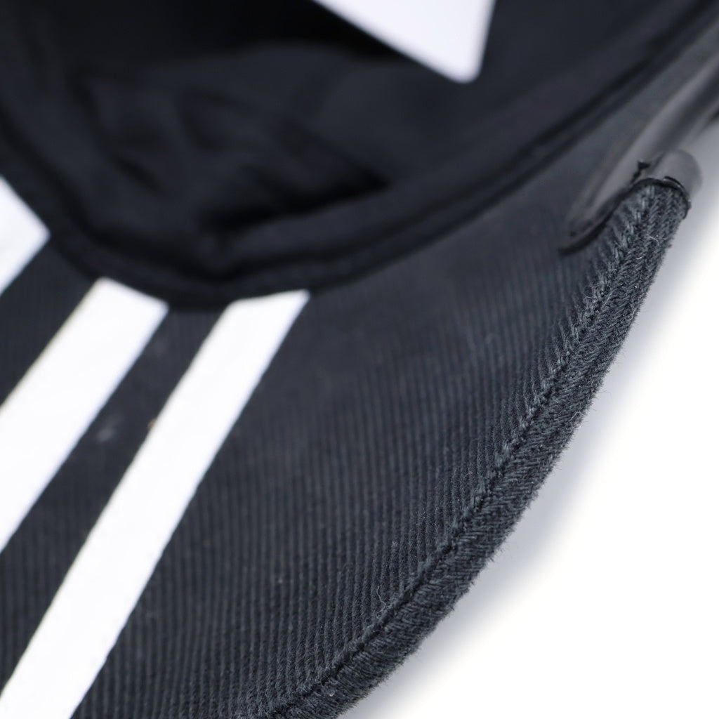 BALENCIAGA(バレンシアガ) ×adidas アディダス ロゴストライプベースボールキャップ 帽子 712160 410B2 ブラック