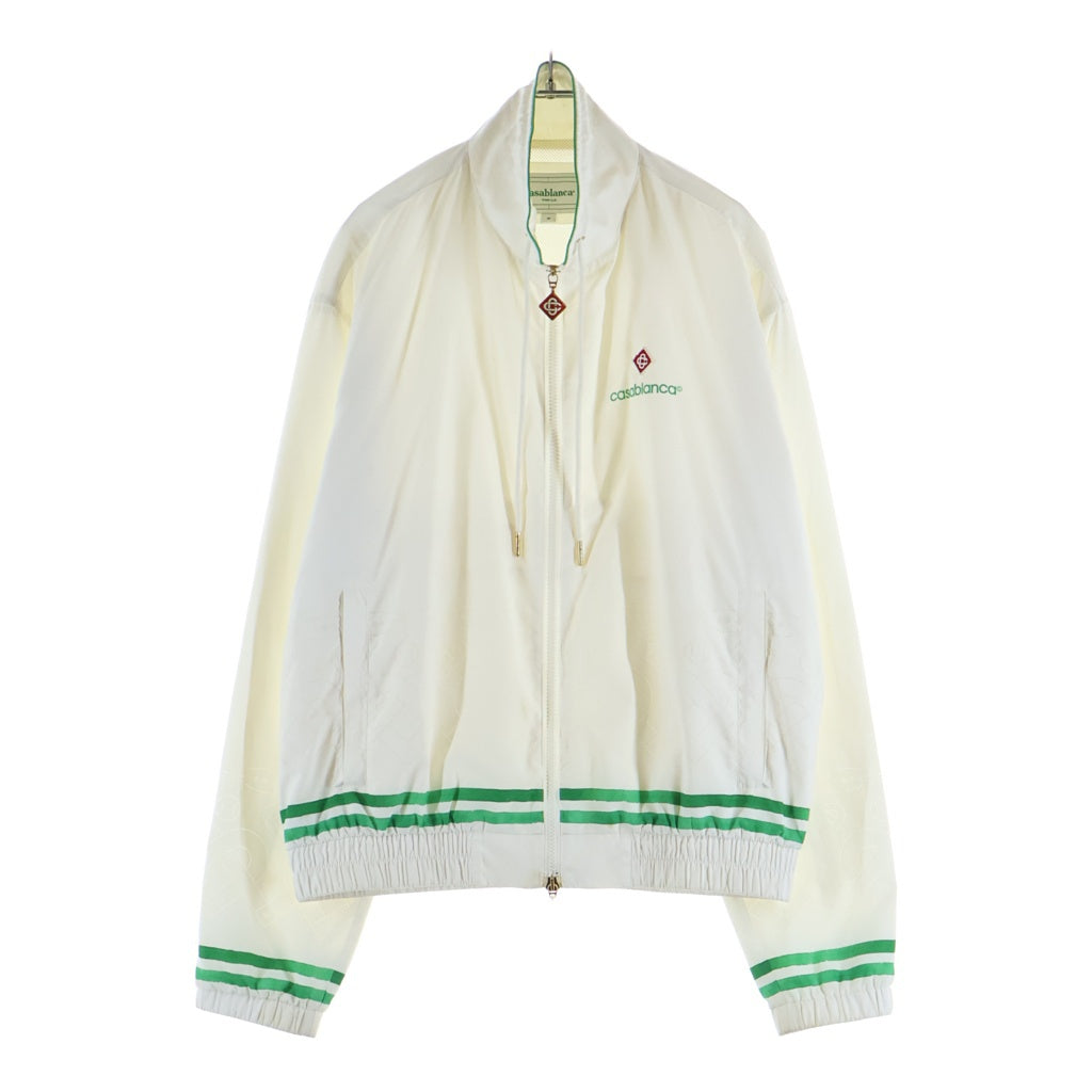 CASABLANCA(カサブランカ) Laser Detail Track Jacket レーサーディテール トラックジャケット ホワイト/グリーン
