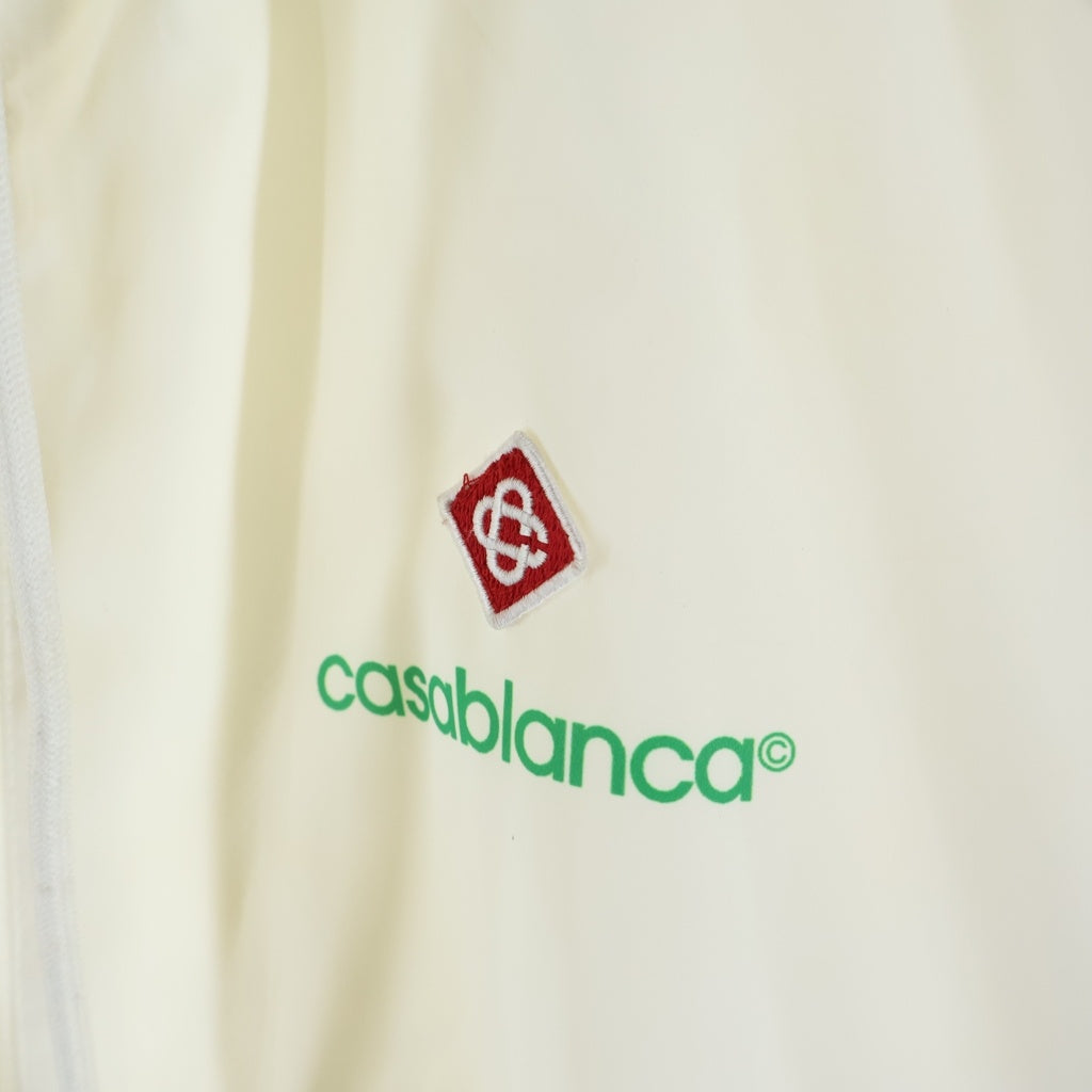 CASABLANCA(カサブランカ) Laser Detail Track Jacket レーサーディテール トラックジャケット ホワイト/グリーン