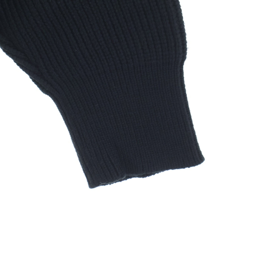 Stein(シュタイン) COTTON RIBBED KNIT HIGH NECK コットン リブド ニット ハイネック ブラック ST.852