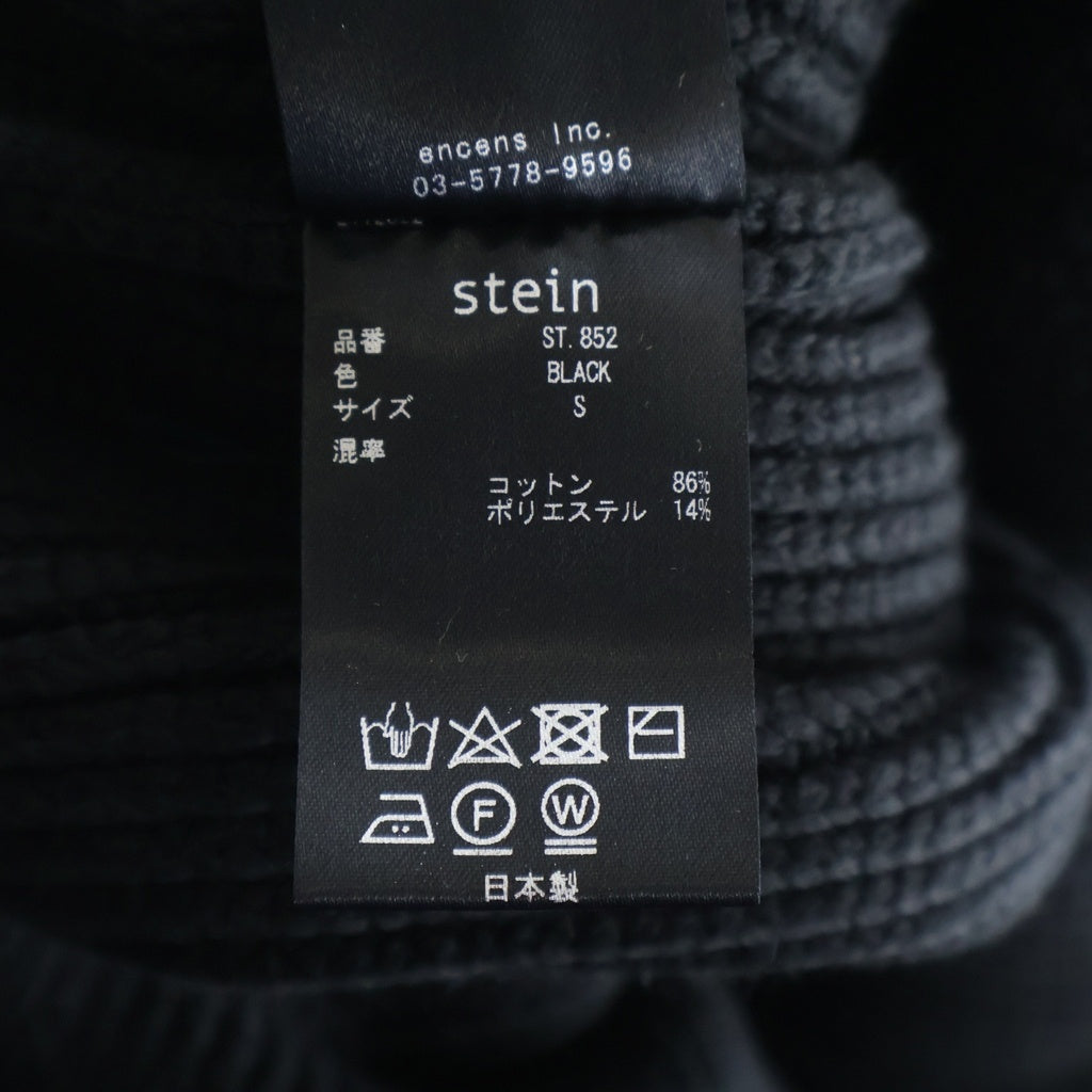 Stein(シュタイン) COTTON RIBBED KNIT HIGH NECK コットン リブド ニット ハイネック ブラック ST.852