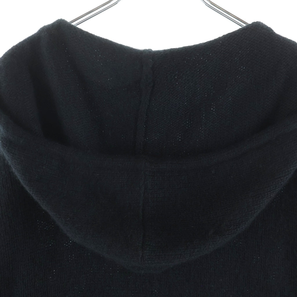 CHROME HEARTS(クロムハーツ) CASHMERE MOHAIR HOODIE 袖クロスパッチ タイニーCHクロス カシミヤ モヘア フーディ パーカー ブラック