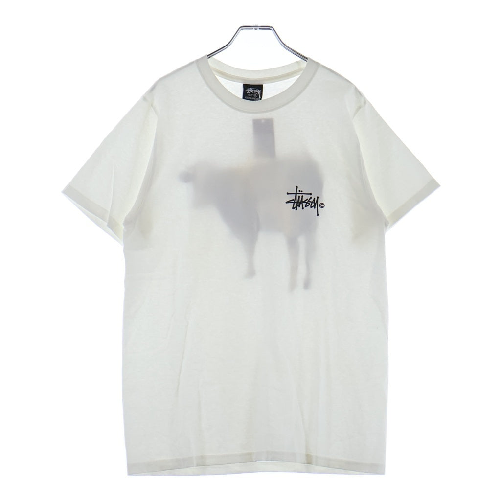 STUSSY(ステューシー) CRASSFED TEE 1905046 グラスフェッド プリントクルーネック半袖Tシャツ カットソー ホワイト