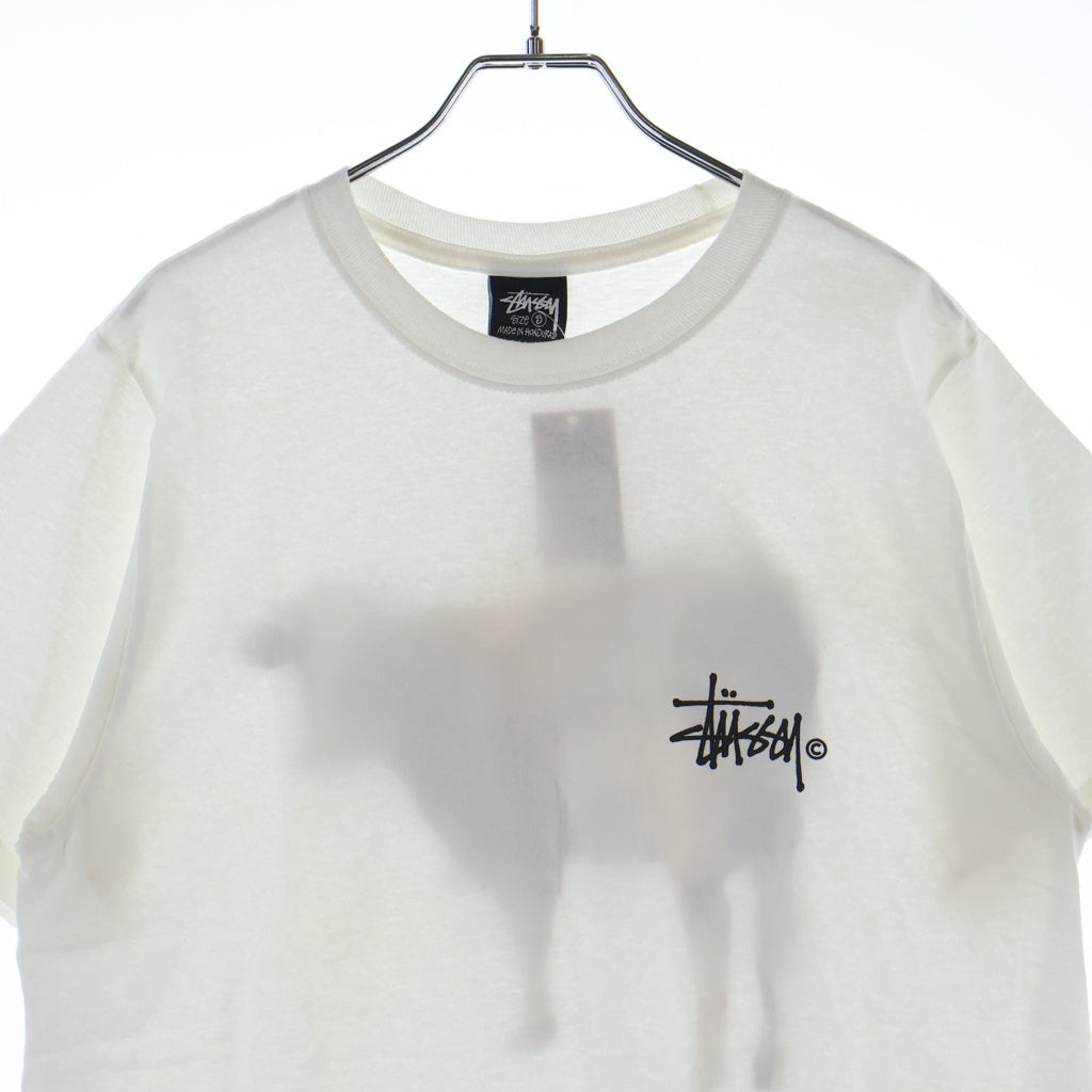 STUSSY(ステューシー) CRASSFED TEE 1905046 グラスフェッド プリントクルーネック半袖Tシャツ カットソー ホワイト