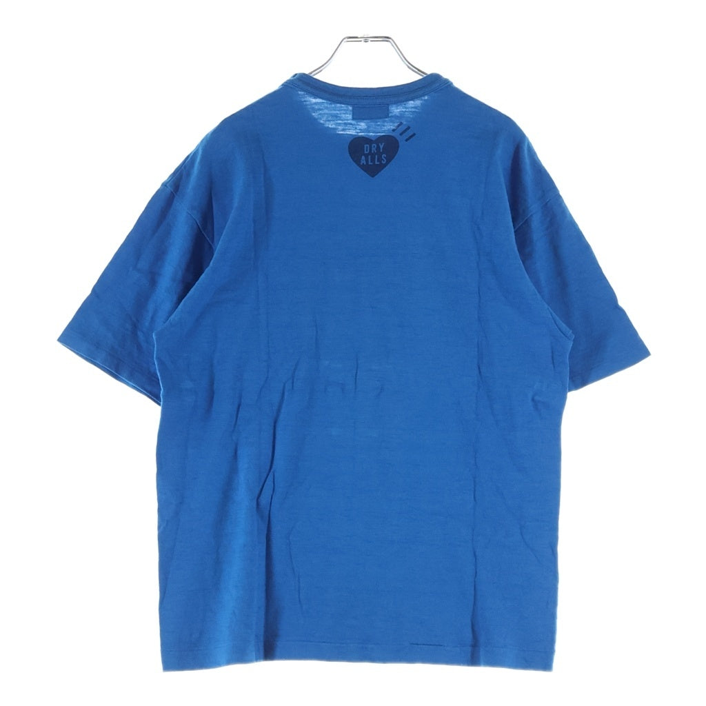 HUMAN MADE(ヒューマンメイド) ハートロゴプリント 半袖Tシャツ カットソー クルーネック ブルー