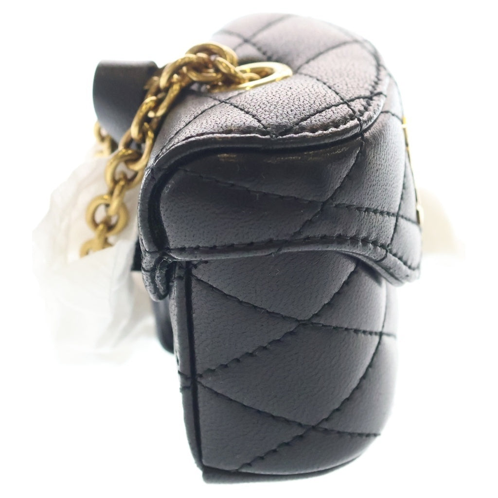 SAINT LAURENT PARIS(サンローランパリ) June Lambskin Mini Handbag ジューン ラムスキン レザーミニハンドバッグ ポーチ ブラック 823952 レディース