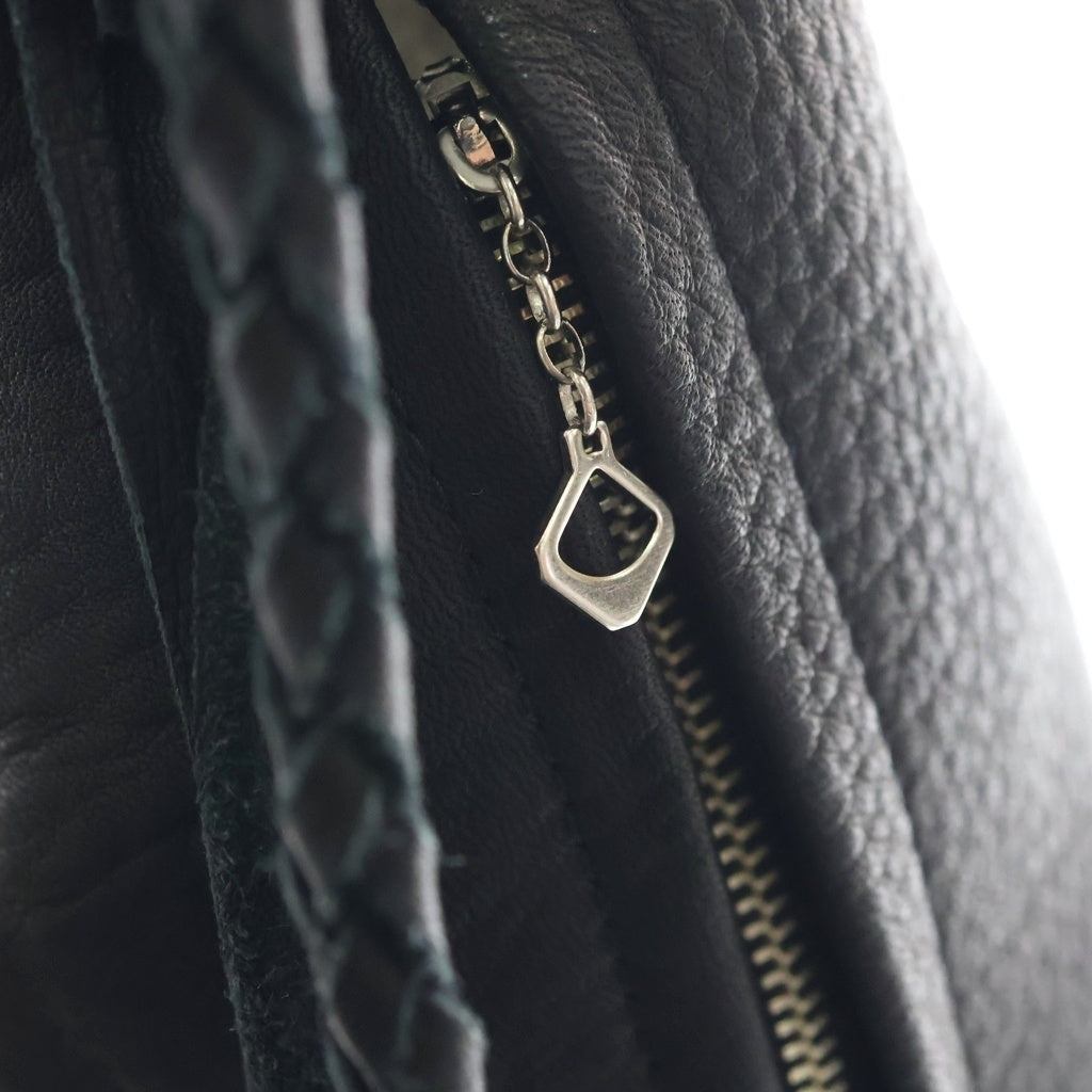 NO BRAND(ノーブランド) BIOTOP【ビオトープ】Kudu Zip Bag レザー巾着