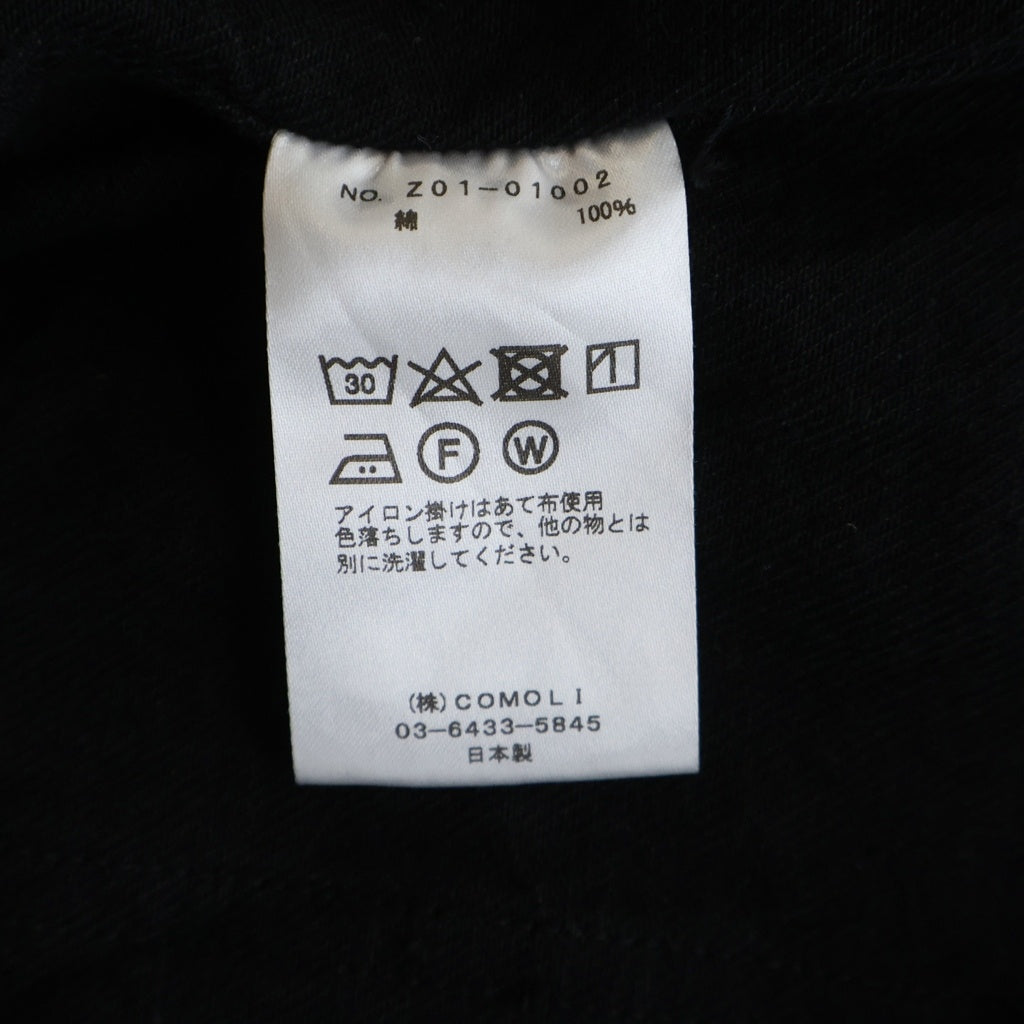 COMOLI(コモリ) 24SS Denim Work Jacket デニムワークジャケット ブラック Z01-01002