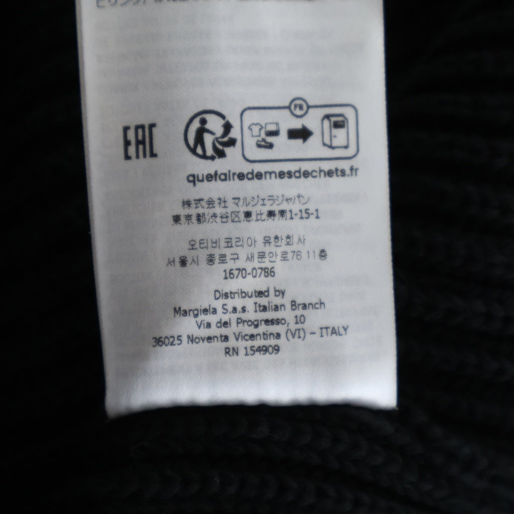 Maison Margiela(メゾンマルジェラ) 24SS Used Effect Cardigan ダメージ加工 ニットカーディガン ブラック SH0HP0001 S18452