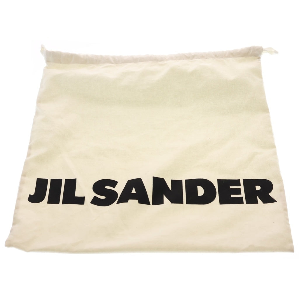 JIL SANDER(ジルサンダー) Lid Messenger レザー切替 ナイロンショルダーバッグ メッセンジャーバッグ ブラック