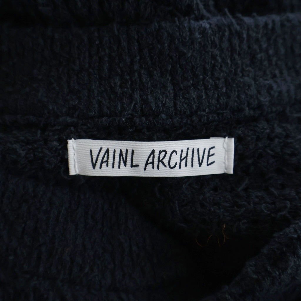VAINL ARCHIVE(バイナルアーカイブ) WILL-HN ヘンリーネック ニットセーター ネイビー VASK26S003