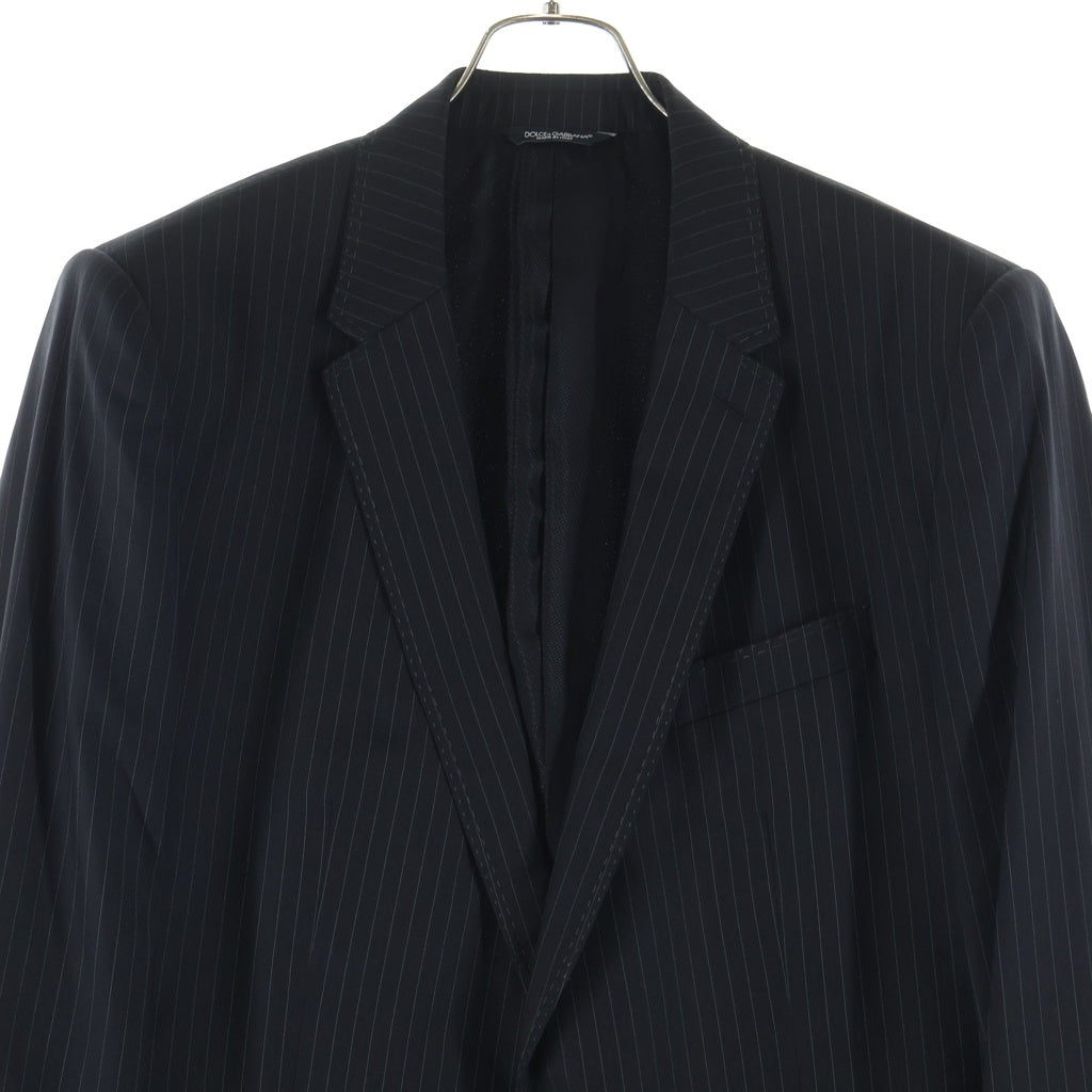 DOLCE & GABBANA(ドルチェアンドガッバーナ) MARTINI スリーピース セットアップスーツ スラックス テーラードジャケット ジレベスト ブラック GK0UMT