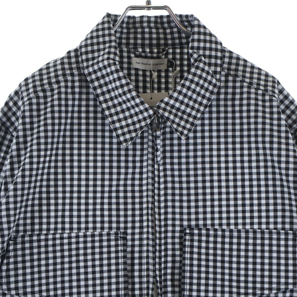 POP TRADING COMPANY(ポップトレーディングカンパニー) GINGHAM BOXER ギンガムボクサー ブルゾン ジャケット ブラック 1251-3-000017