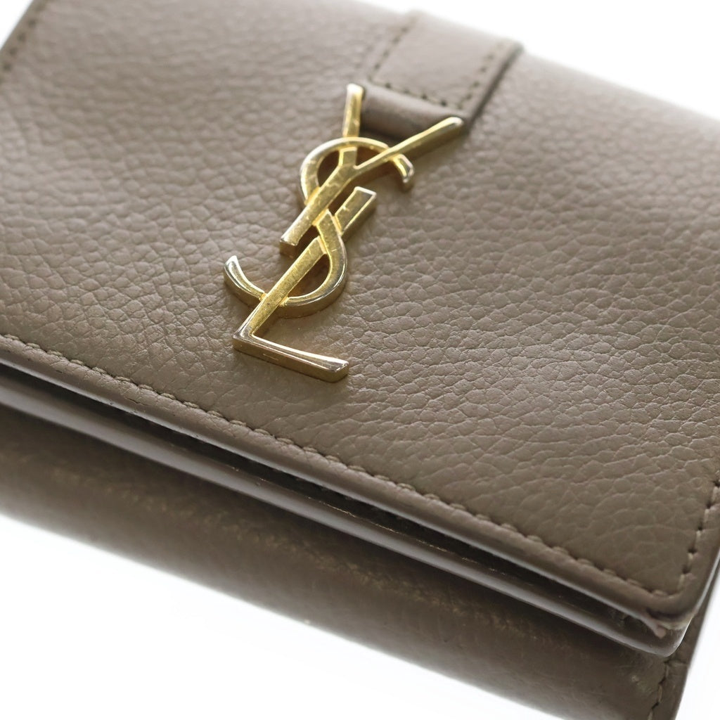 SAINT LAURENT PARIS(サンローランパリ) Wallet オリガミ カサンドラ タイニーウォレット 財布 ベージュ 620287 レディース