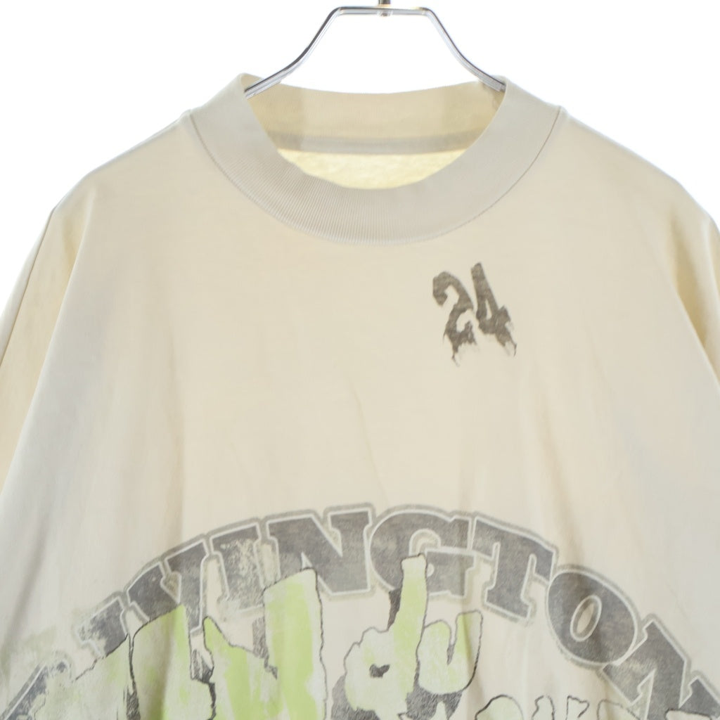 RIVINGTON roi Rebis(リヴィントンロイレビス) 24AW FIN DU MONDE ファン デュ モンド 長袖Tシャツ ロングスリーブ カットソー クルーネック ホワイト