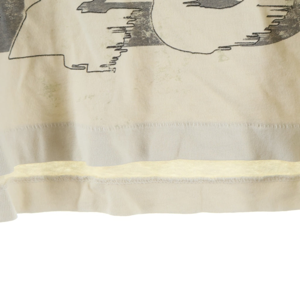RIVINGTON roi Rebis(リヴィントンロイレビス) 24AW FIN DU MONDE ファン デュ モンド 長袖Tシャツ ロングスリーブ カットソー クルーネック ホワイト