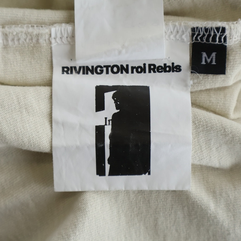 RIVINGTON roi Rebis(リヴィントンロイレビス) 24AW FIN DU MONDE ファン デュ モンド 長袖Tシャツ ロングスリーブ カットソー クルーネック ホワイト