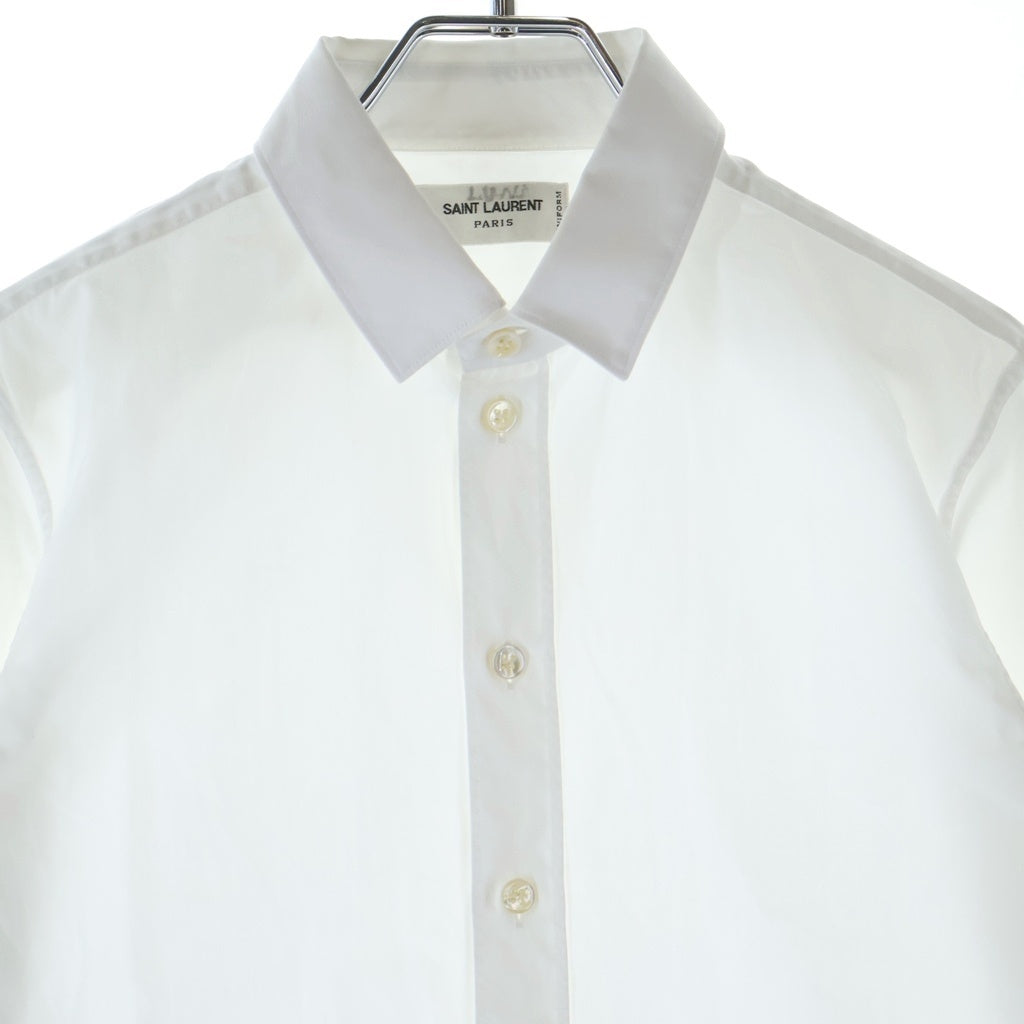 SAINT LAURENT PARIS(サンローランパリ) L/S Shirt 長袖シャツ ホワイト レディース 636994 Y227W