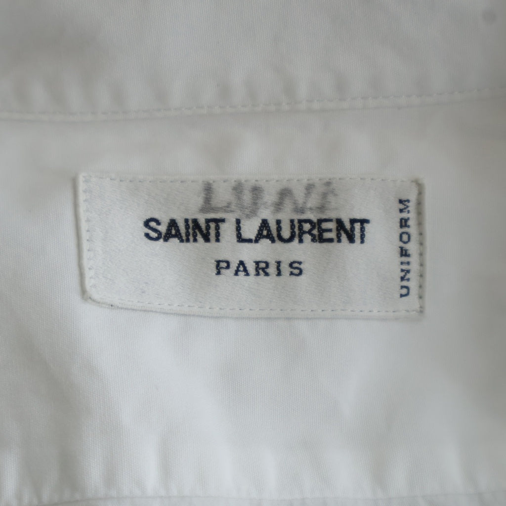 SAINT LAURENT PARIS(サンローランパリ) L/S Shirt 長袖シャツ ホワイト レディース 636994 Y227W