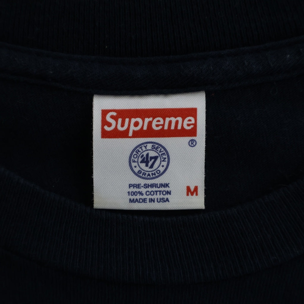 SUPREME(シュプリーム) 15SS New York Yankees Box Logo Tee ニューヨークヤンキース ボックスロゴ 半袖Tシャツ ネイビー