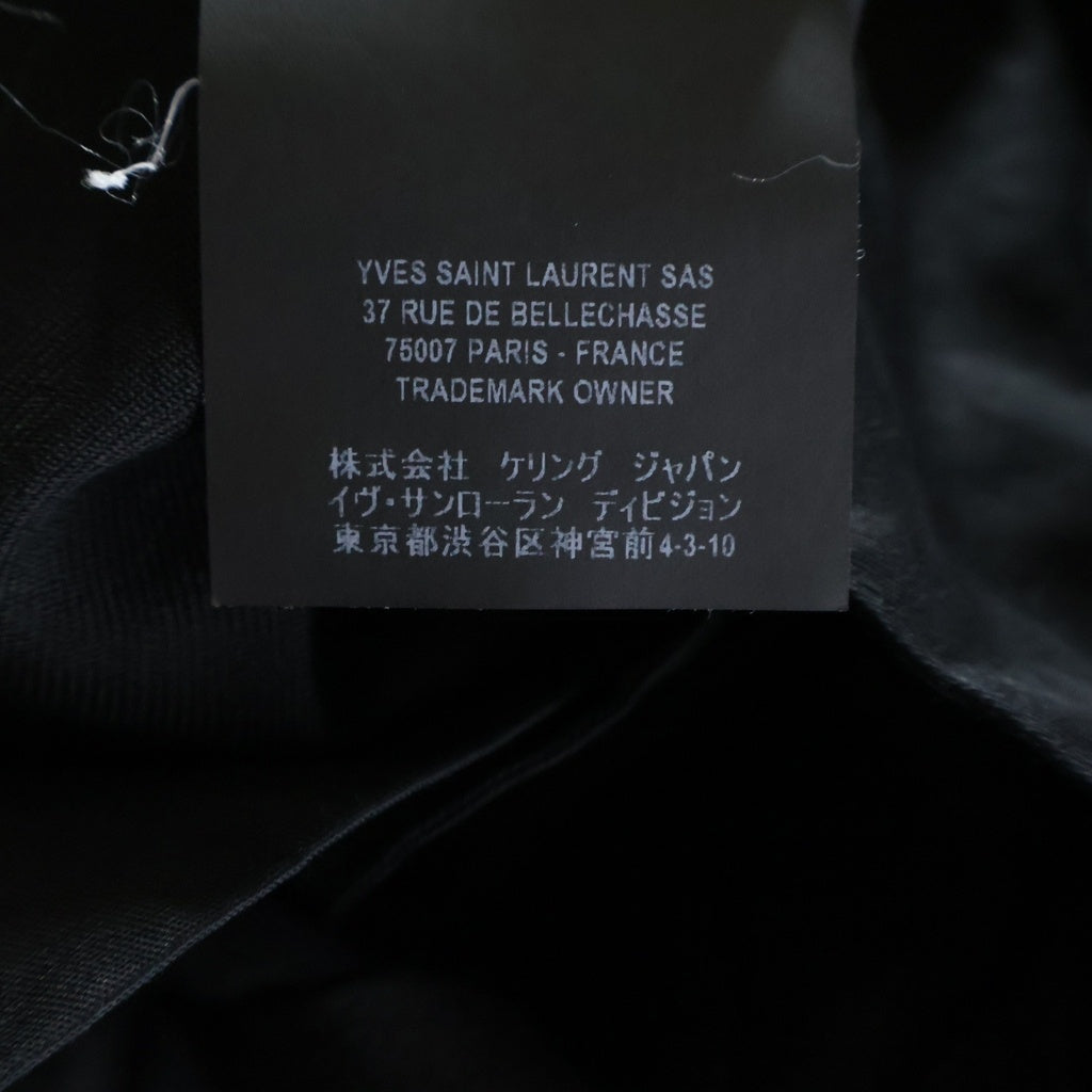 SAINT LAURENT PARIS(サンローランパリ) Wool Pants ウールパンツ スラックス ブラック 509487 Y404W